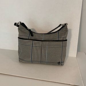 Ralph Lauren women’s black & white houndstooth tote purse
